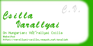 csilla varallyai business card